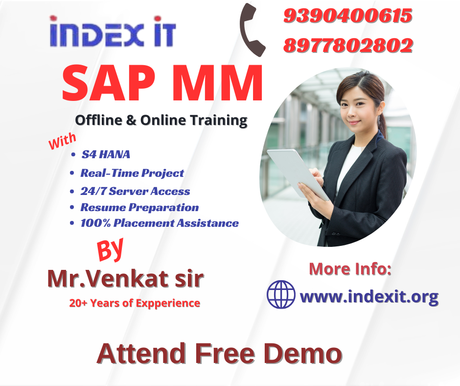 SAP MM Online Training Institute In Hyderabad Ameerpet