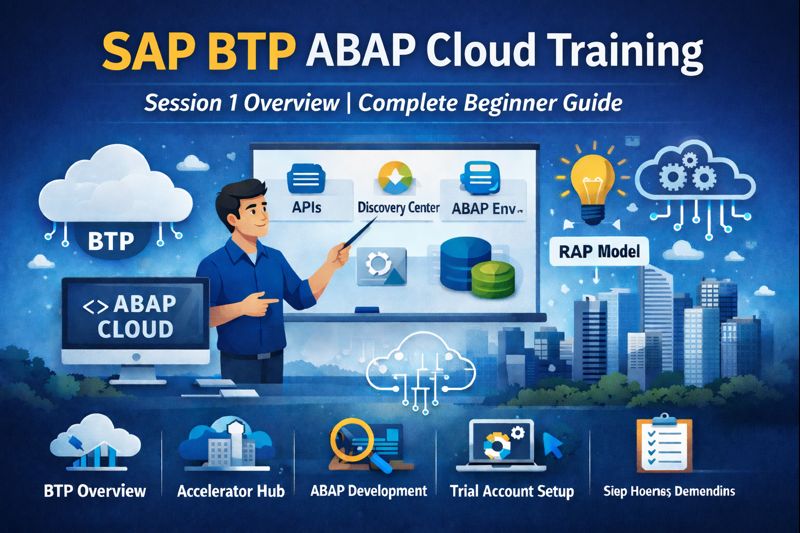 SAP BTP ABAP Cloud Training Session 1 Overview for Beginners