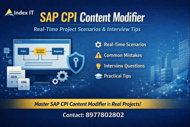 SAP CPI Content Modifier real-time project scenarios and interview tips