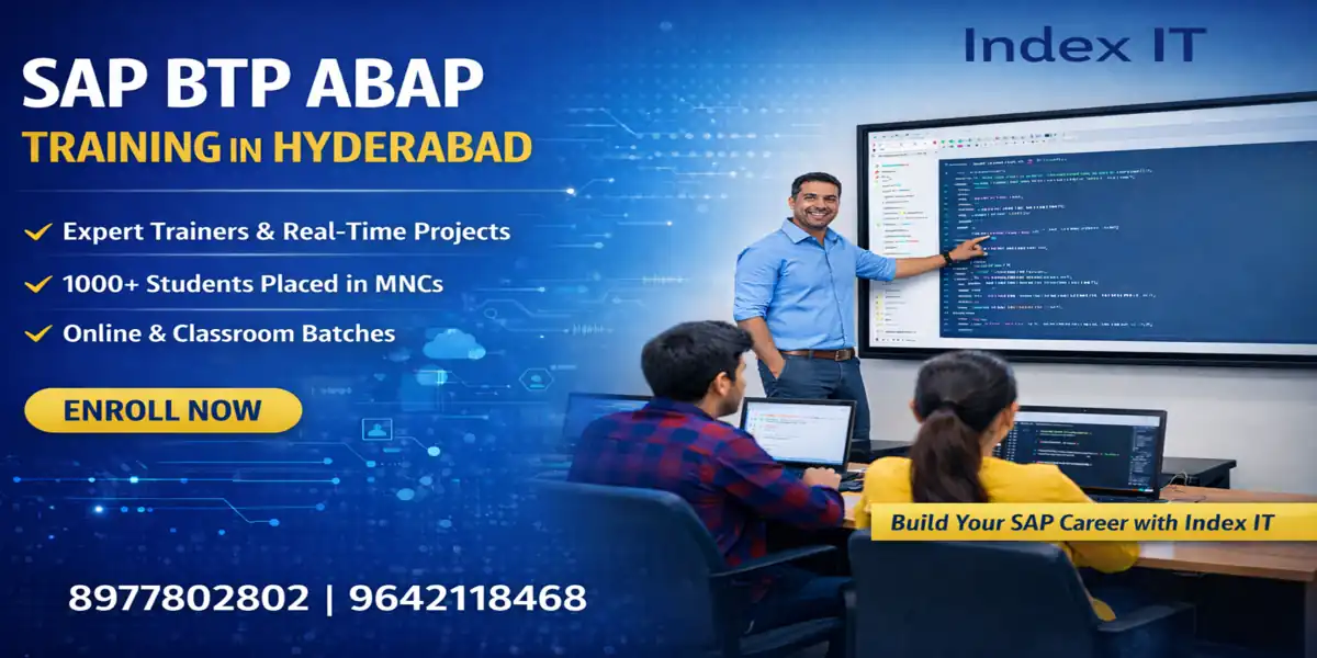 SAP BTP ABAP training in Hyderabad classroom at Index IT