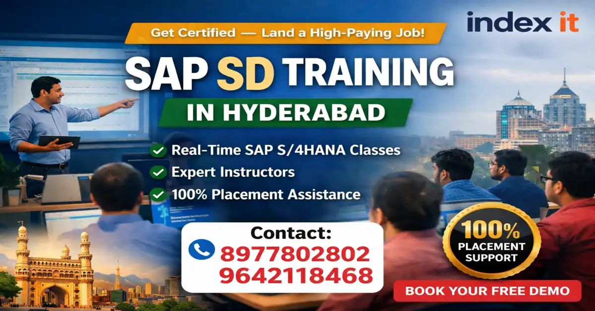 Best SAP SD Training in Hyderabad with placement assistance at Index IT