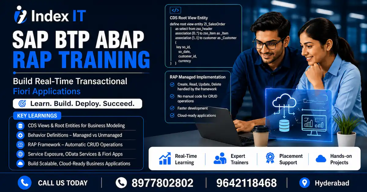 SAP BTP ABAP RAP model transactional application architecture overview