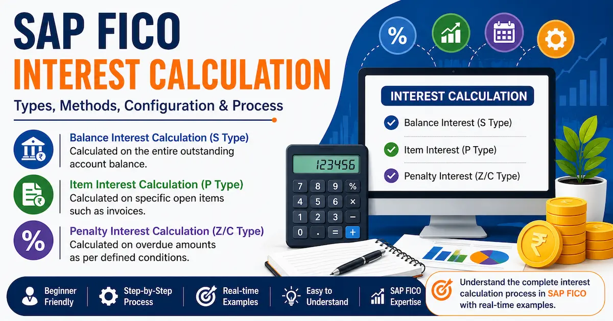 SAP FICO Interest Calculation Configuration Guide – S Type, P Type, C Type, OB46, OBAA, OB83