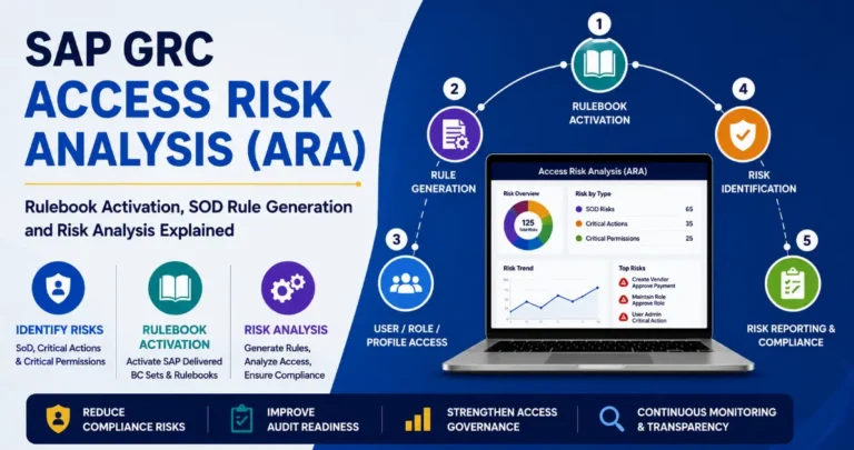 SAP GRC Access Risk Analysis ARA Rulebook Activation SOD Rule Generation and Risk Analysis