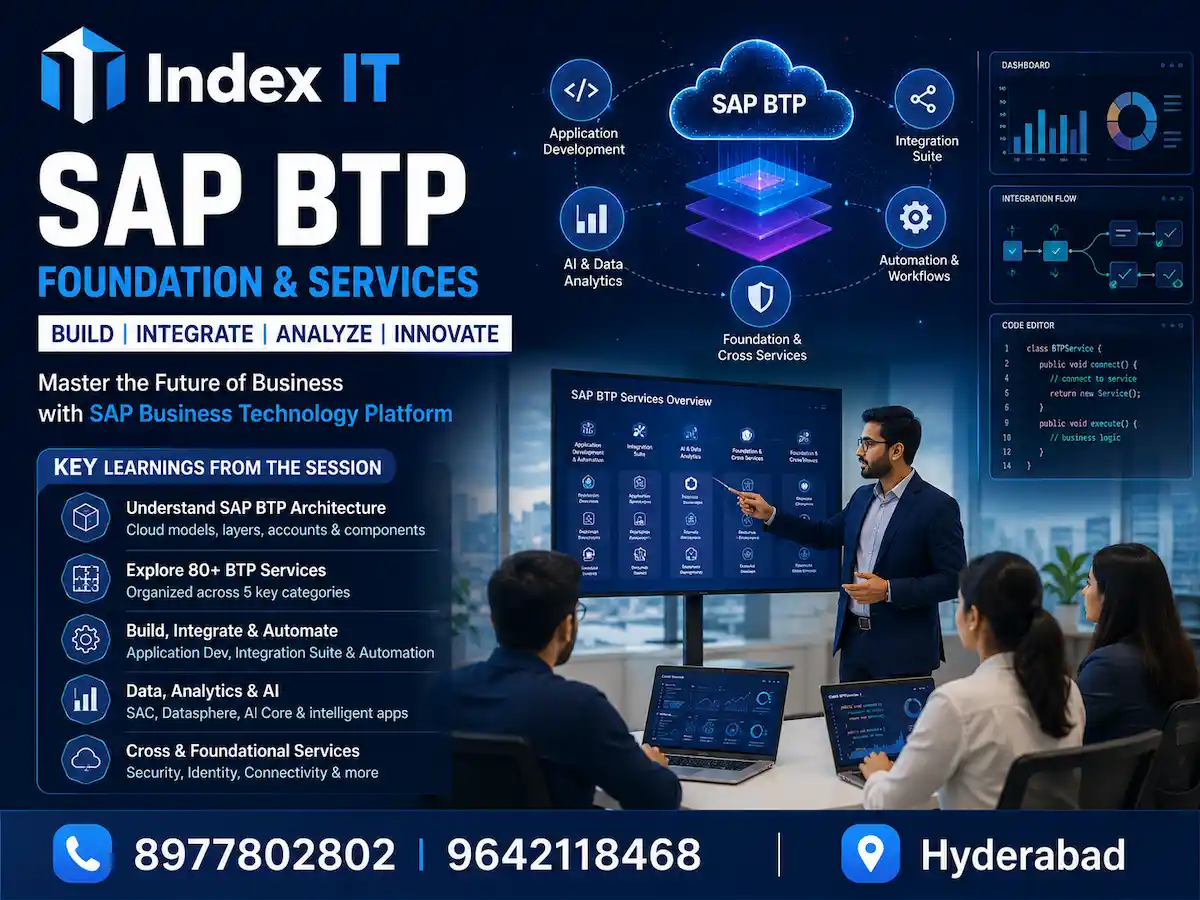 Index IT SAP BTP Foundation and Services Training